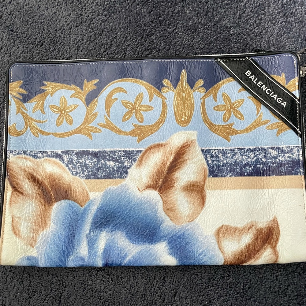 BALENCIAGA FLORAL CLUTCH